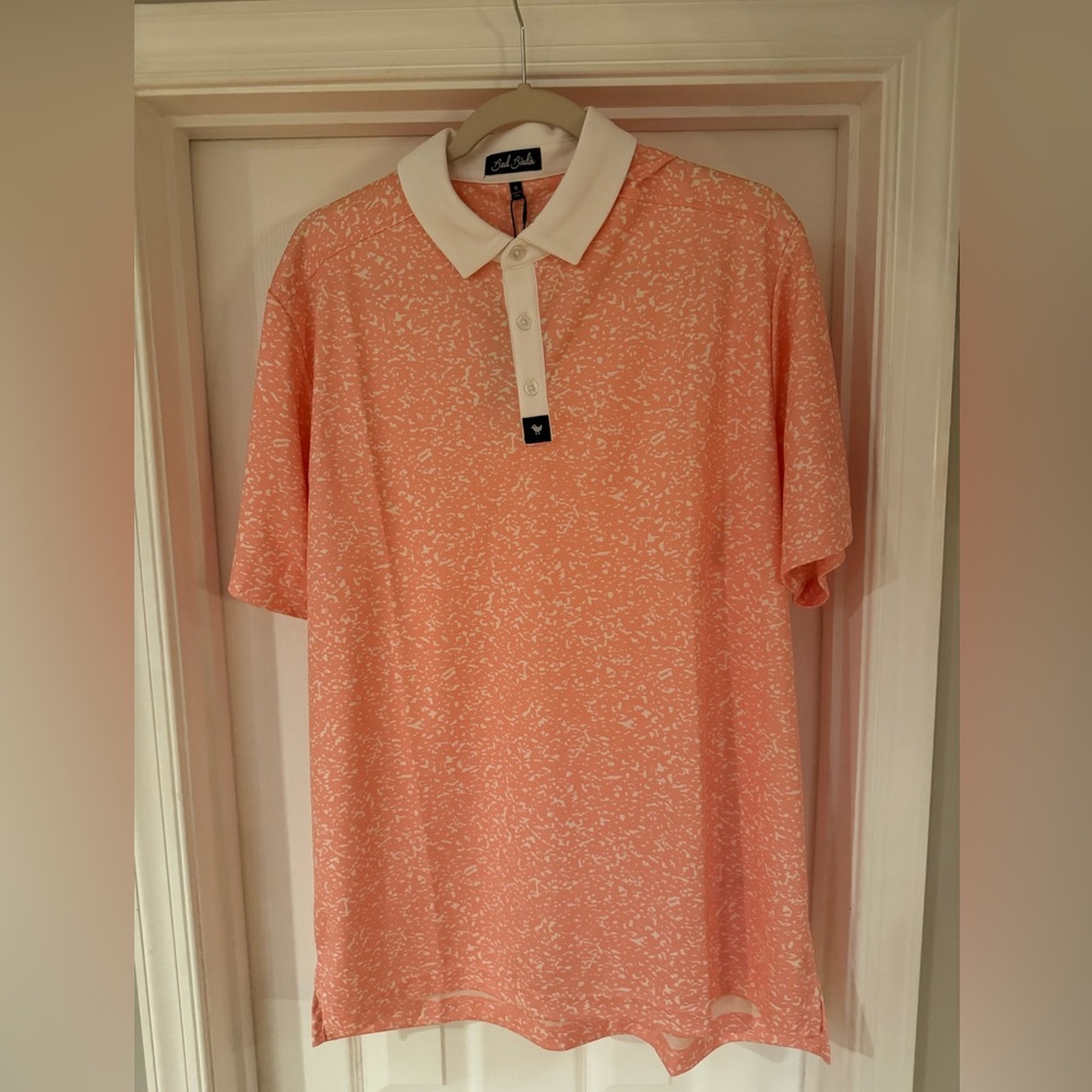 NWT Bad Birdie “Cream” Polo